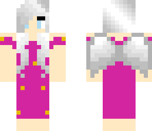 angel in pink dress