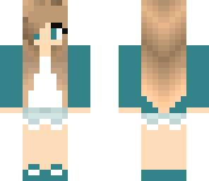 teal girl with head phones