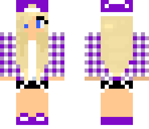 purple checkered gurl