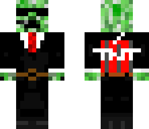 suited creeper wth tnt