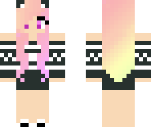 rainbow cat girl edit x2