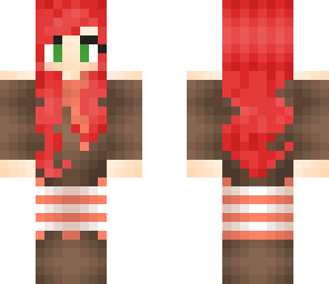 christmasy red hair girl