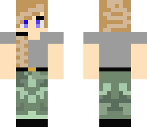 edited girl of military