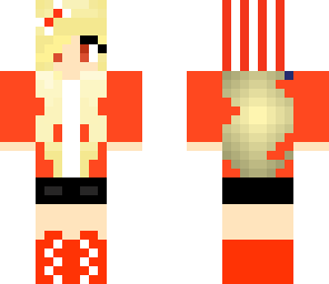 white and red girl