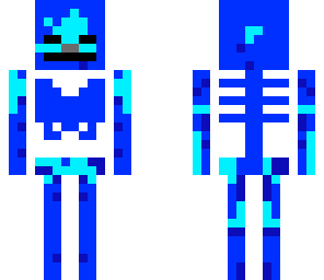 blue fire skelleton