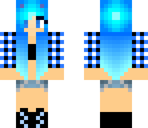 cute blue girl
