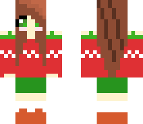 christmas plum pudding girl