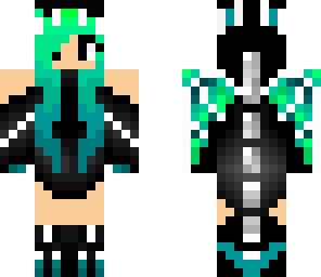 edit of neon dragonfly girl