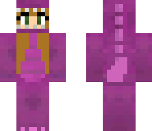 purple dino girl