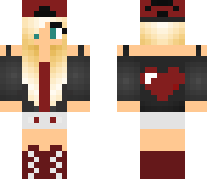 red heart girl