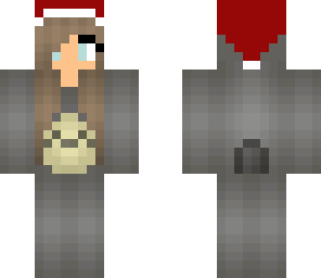totoro with christmas hat