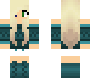 greenish blue girl