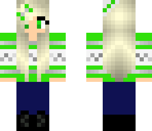 green christmas girl