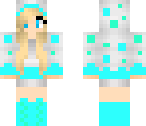 blue cake girl