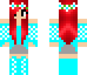 red hair flower gurl
