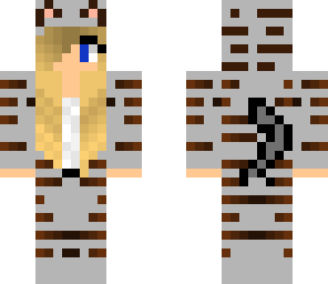 blonde tiger girl