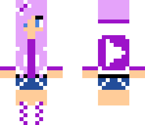 purple youtube girl