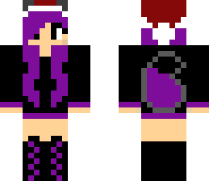 purple wolf girl