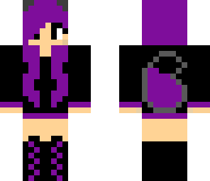 purple wolf girl