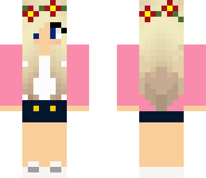 blonde flower girl