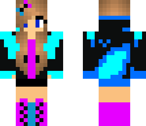 multi-colored gamer girl