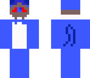 blue wolf with mask