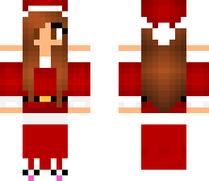 christmas girl with bunny slippers