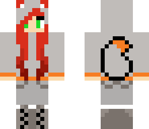 winter fox girl