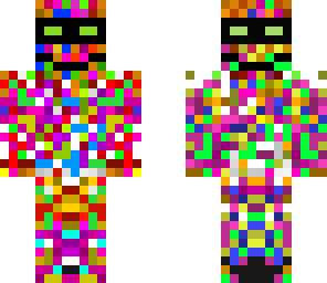 the colorful man