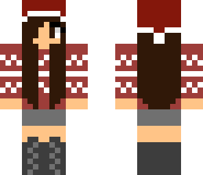 christmas brunette