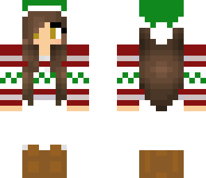 christmas brunette