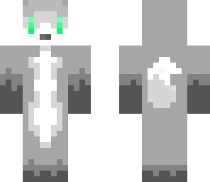 gray wolf skin