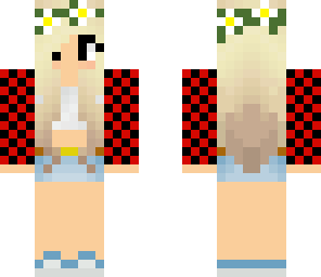 cute plaid flower crown girl