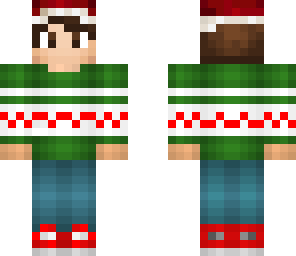 new cute christmas boy skin