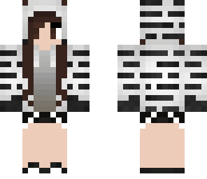 girl zebra skin