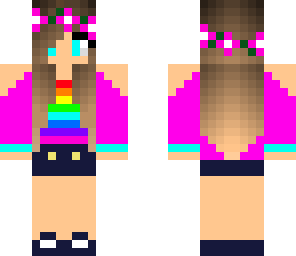 rainbow flower girl