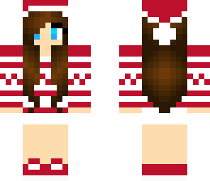 bright santa girl