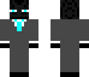 blue bussiness enderman