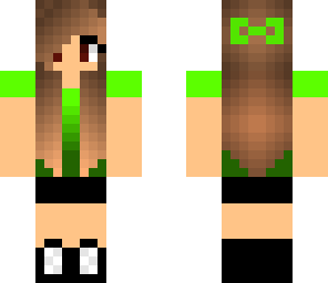 lime green girl
