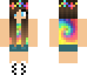 rainbow tie-dye girl