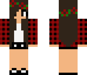 flannel dark brown hair