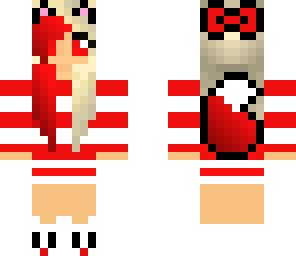 edit red and white girl