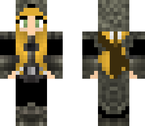 dark armored archer girl