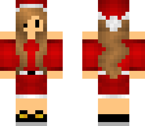 pixel santa girl