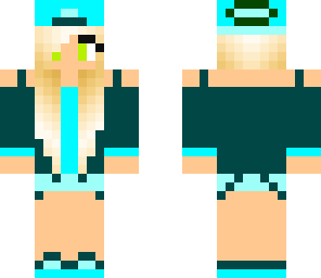 cute blue tomboy girl