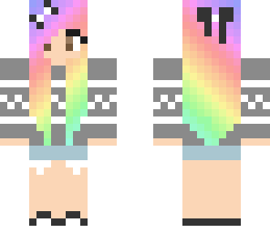 gray with rainbows