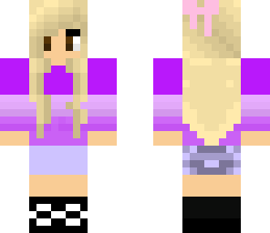 edited purple spring girl