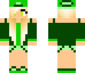 cute green tomboy girl