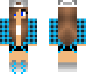 blue teen girl