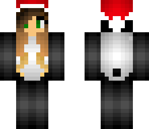 christmas panda girl